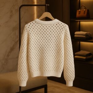 Pull ajouré 100% coton