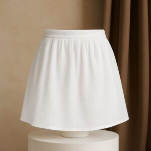 Jupe blanche 100% coton