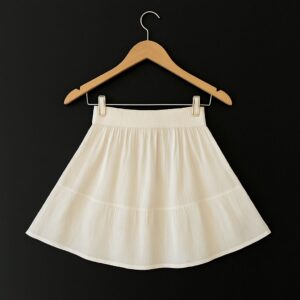 Jupe blanche 100% coton