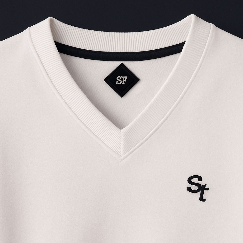 Pull blanc unisexe – Image 3